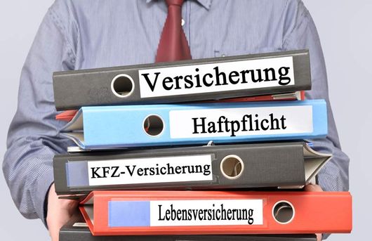 Versicherungsmakler mit Mappen